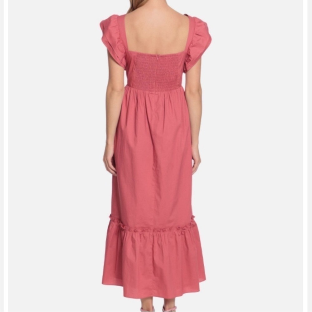 Donna Morgan Midi Ruffle Tiered Dress - Picture 4 of 13